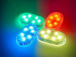 6 led lempos rgb automobilio interjero apšvietimas belaidis papildymas