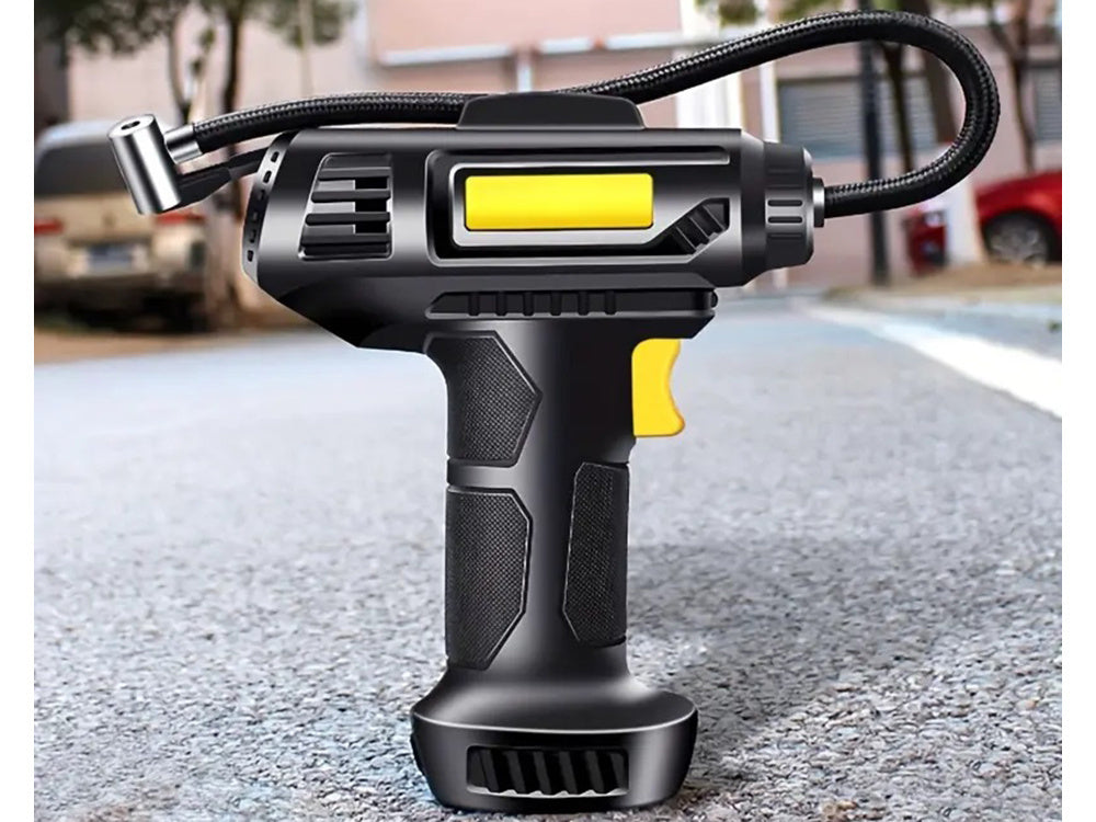 Automobilio kompresorius ratų pripūtimo pistoletas 12v 120w 10 barų led