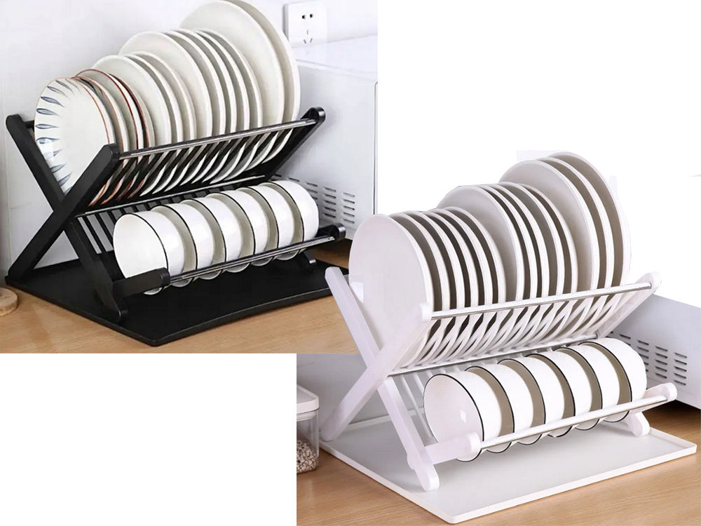 Dvigubo denio nusausinimo dėklas sulankstomas dėklas, stovintis didelis