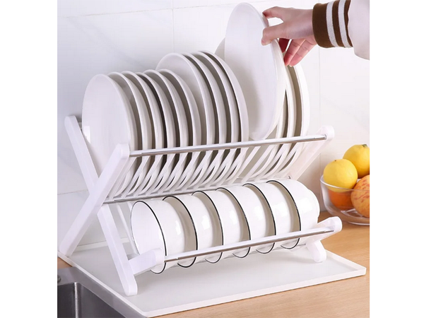 Dvigubo denio nusausinimo dėklas sulankstomas dėklas, stovintis didelis