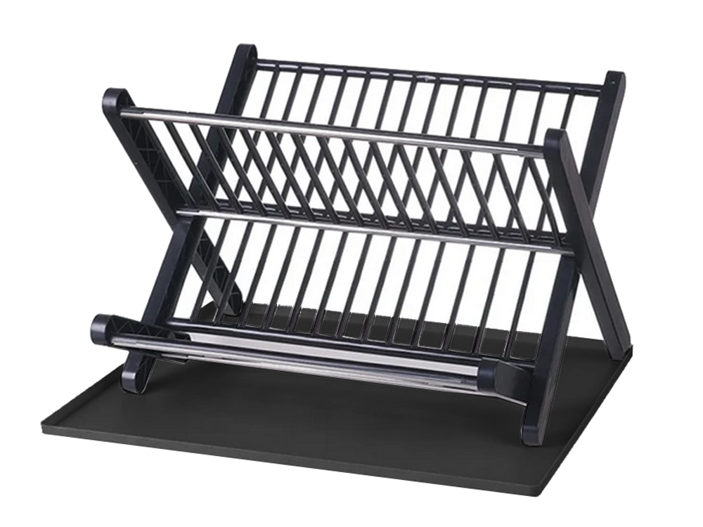 Dvigubo denio nusausinimo dėklas sulankstomas dėklas, stovintis didelis