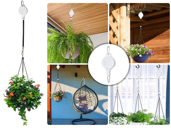 Vazonų kabykla augalų kablys išplečiama reguliuojama rankena