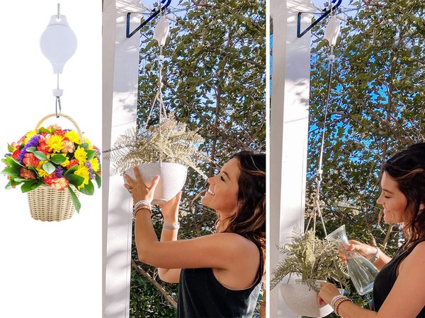 Vazonų kabykla augalų kablys išplečiama reguliuojama rankena