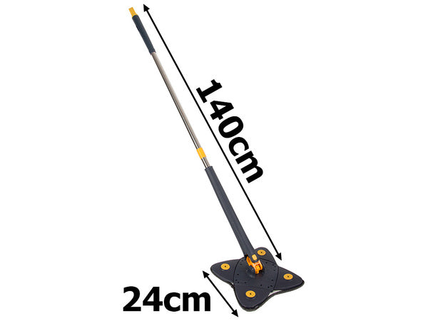 Rotacinė plokščia šluostė grindims valyti su valytuvu higieniška