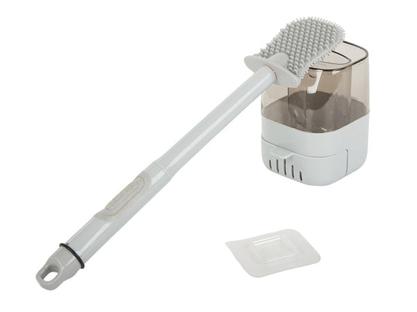 Silikoninis vonios kambario tualeto šepetys su skysčio dozatoriumi