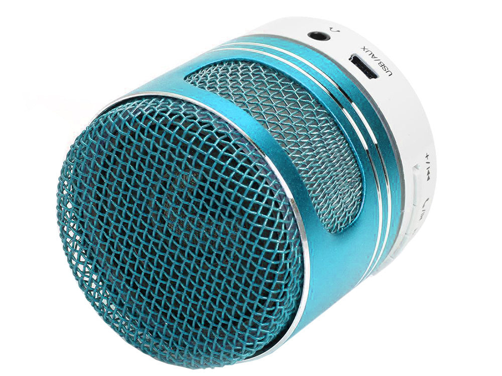 Bluetooth mini belaidis mp3 radijas fm usb microsd jungtis, Mėlyna, Szín, Kék