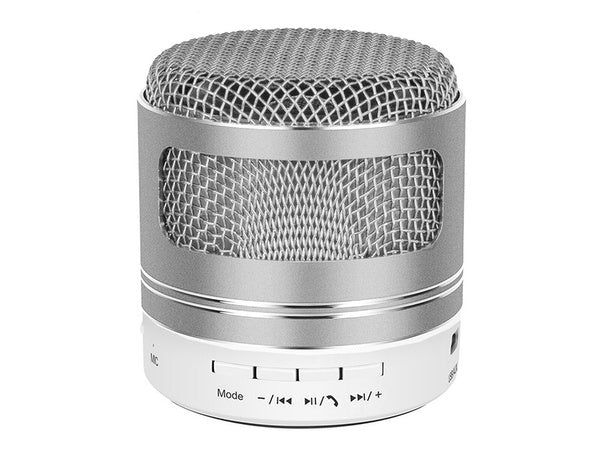 Bluetooth mini belaidis mp3 radijas fm usb microsd jungtis, Sidabras, Szín, Ezüst