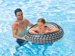 Didelis 70 cm pripučiamas ratas suaugusiam vaikui plaukioti baseino vandenyje