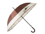 Elegantiškas didelis vyriausybės skėtis stiprus xxl neslystanti rankena automatinis, Ruda, Szín, Barna