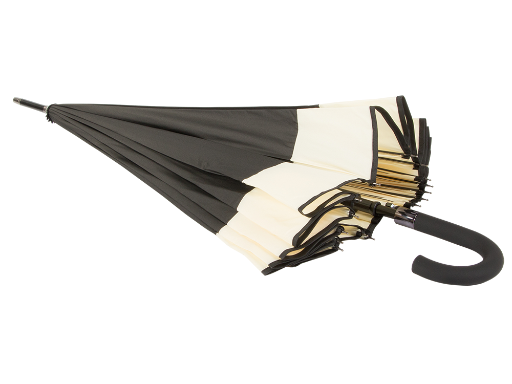 Elegantiškas didelis vyriausybės skėtis stiprus xxl neslystanti rankena automatinis, Juoda, Szín, Fekete