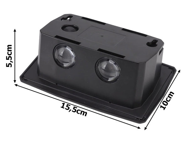 Saulės led fasado šviestuvas su sutemų jutikliu sieninis sieninis šviestuvas