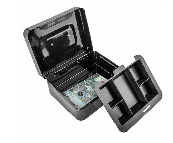 Juoda pinigų dėžutė