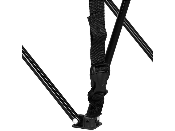 Nedidelis sulankstomas žvejybos stalas balkone, skirtas stovyklavimui po palapine