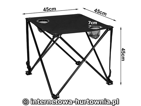 Nedidelis sulankstomas žvejybos stalas balkone, skirtas stovyklavimui po palapine