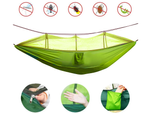 Hamakas su tinkleliu nuo uodų turistinis kempingas kabančios virvės maišas lengvas dangtelis
