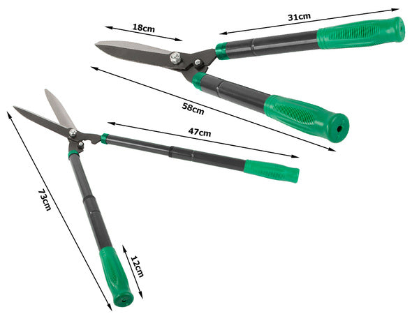 Sodo rankinės žirklės krūmų gyvatvorėms teleskopinės genėjimo žirklės