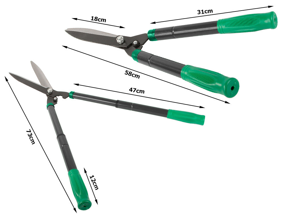 Sodo rankinės žirklės krūmų gyvatvorėms teleskopinės genėjimo žirklės