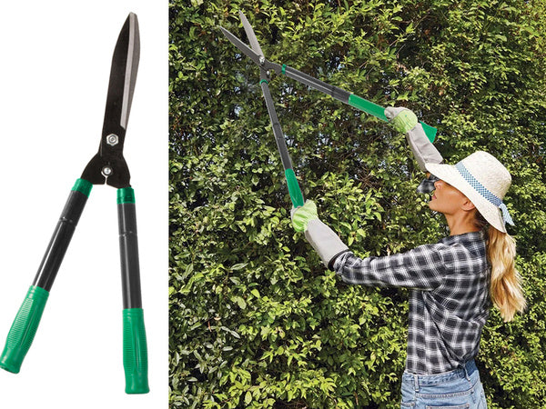Sodo rankinės žirklės krūmų gyvatvorėms teleskopinės genėjimo žirklės