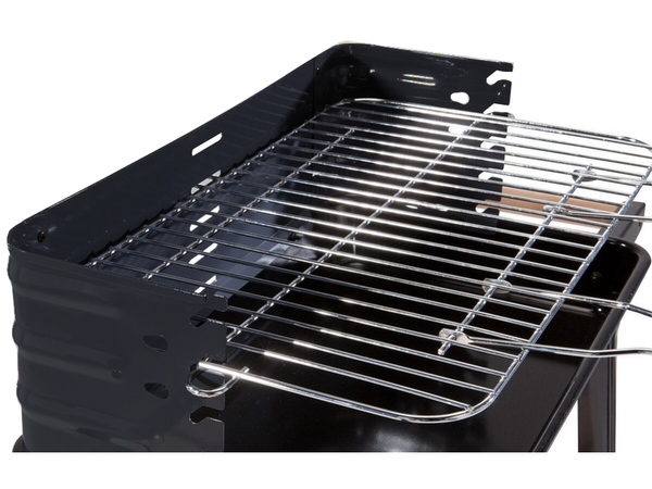 Sodo kepsninė didelė medžio anglių kepsninė reguliuojamos grotelės lentynos ratai nešiojami