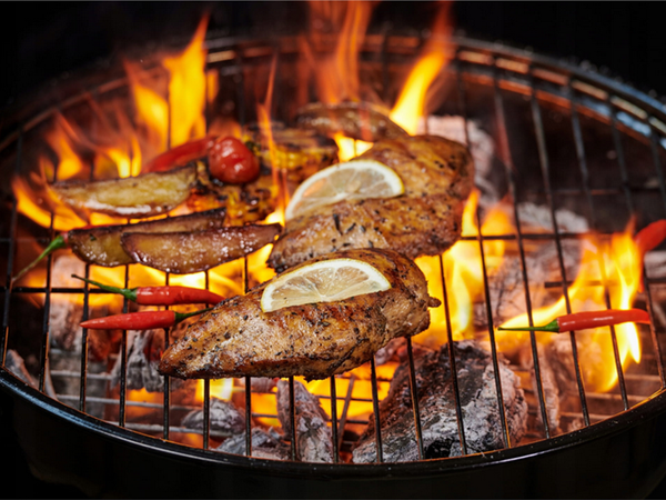 Medžio anglių briketų sodo apvalus nešiojamas turistinis kempingo grilis