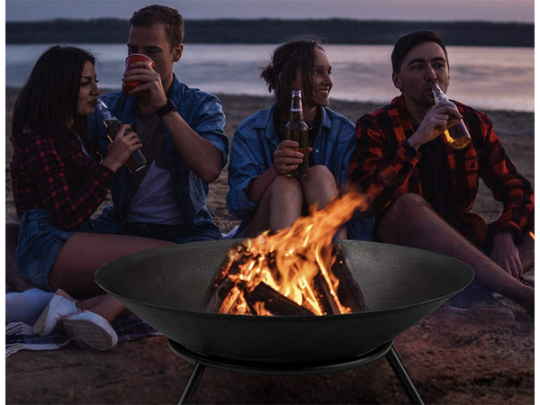 Sodo židinys didelis pokerio stovas grilis kepsninė ugnis 55 virdulys