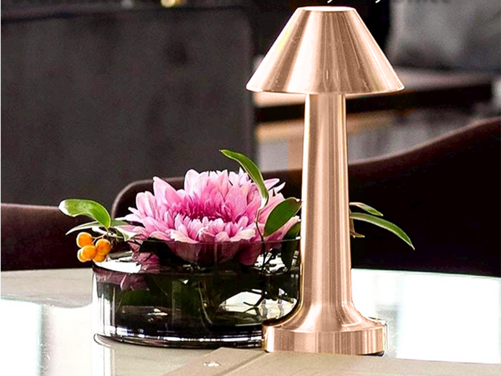 Miegamojo stalo naktinė lemputė lietimui jautri lempa 3 žingsnių belaidis, Varis, Szín, Réz