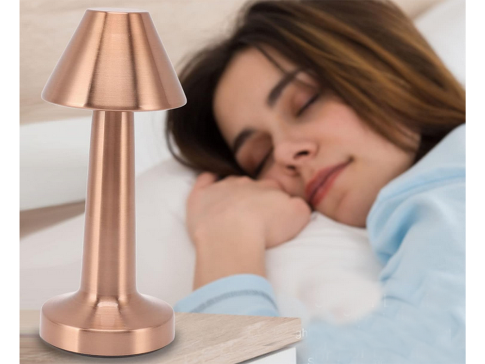 Miegamojo stalo naktinė lemputė lietimui jautri lempa 3 žingsnių belaidis, Varis, Szín, Réz