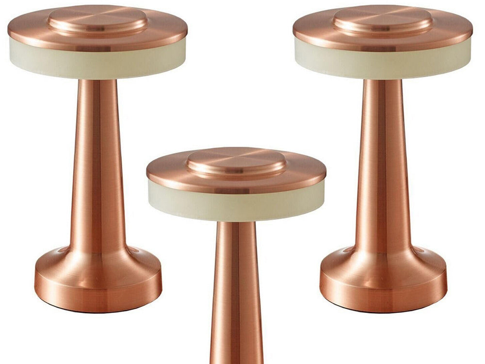 Naktinės šviesos stalo jutiklinė lempa 3 žingsnių miegamojo lempa belaidis, Varis, Szín, Réz