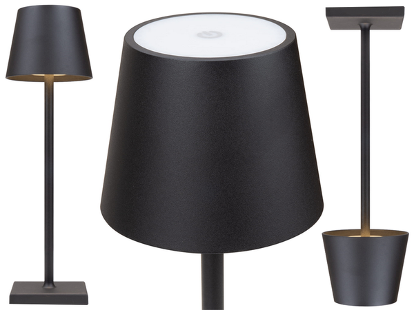 Stalo naktinė lemputė lietimui jautri lempa 3 žingsnių aukštas belaidis usb, Juoda, Szín, Fekete