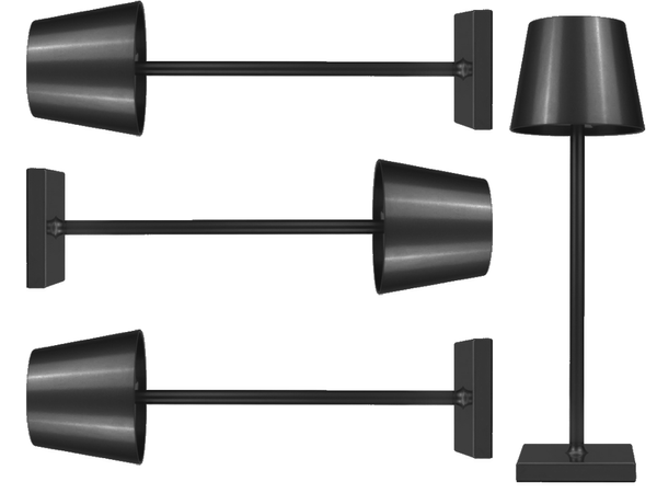 Stalo naktinė lemputė lietimui jautri lempa 3 žingsnių aukštas belaidis usb, Juoda, Szín, Fekete