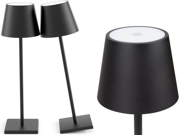 Stalo naktinė lemputė lietimui jautri lempa 3 žingsnių aukštas belaidis usb, Juoda, Szín, Fekete