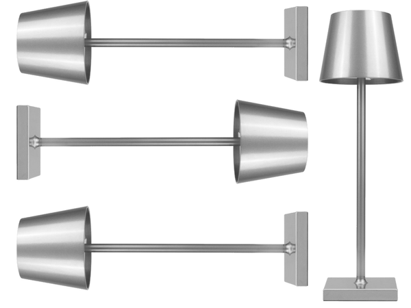 Stalo naktinė lemputė lietimui jautri lempa 3 žingsnių aukštas belaidis usb, Sidabras, Szín, Ezüst