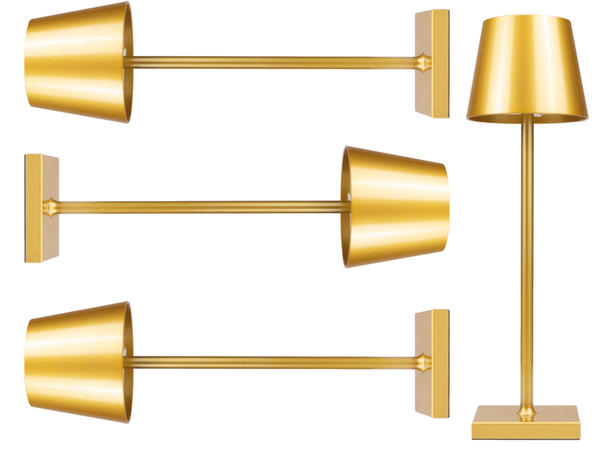 Stalo naktinė lemputė lietimui jautri lempa 3 žingsnių aukštas belaidis usb, Auksinis, Szín, Aranysárga