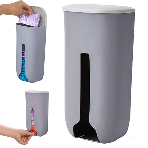 Šiukšliadėžė maišeliams virtuvės maišelių organizatorius prie sienos, Pilka, Szín, Szürke