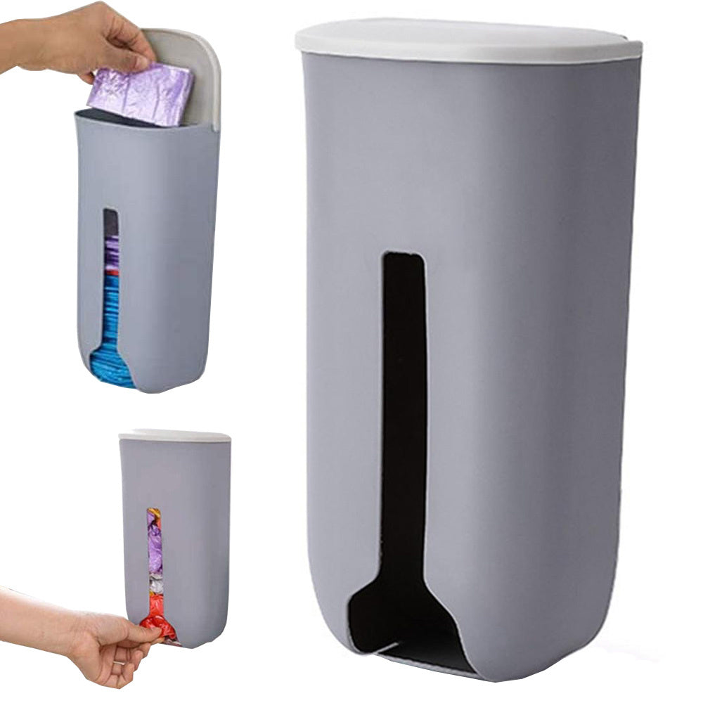 Šiukšliadėžė maišeliams virtuvės maišelių organizatorius prie sienos, Pilka, Szín, Szürke