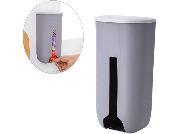 Šiukšliadėžė maišeliams virtuvės maišelių organizatorius prie sienos, Pilka, Szín, Szürke