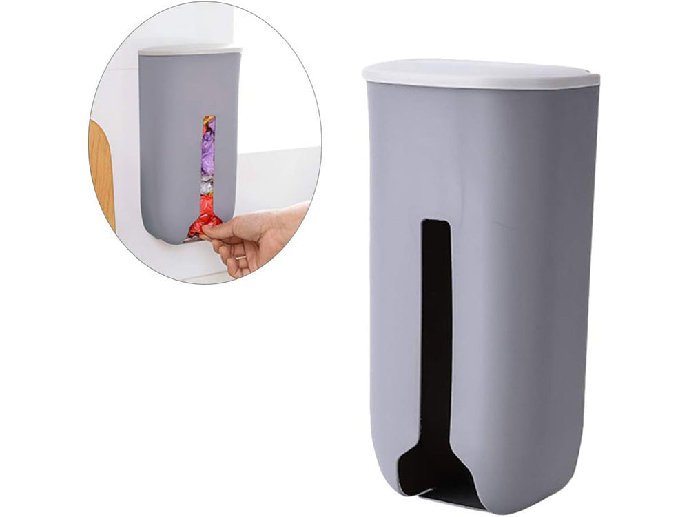 Šiukšliadėžė maišeliams virtuvės maišelių organizatorius prie sienos, Pilka, Szín, Szürke