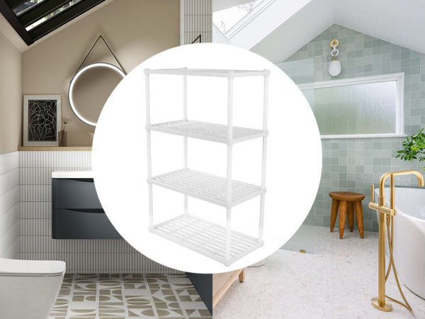 Vonios lentyna virtuvės spintelės lentyna 4 lygių organizatorius