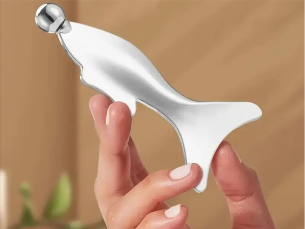 Metalinis masažuoklis plokštelė kūno kamuolys šaltas nerūdijančio plieno