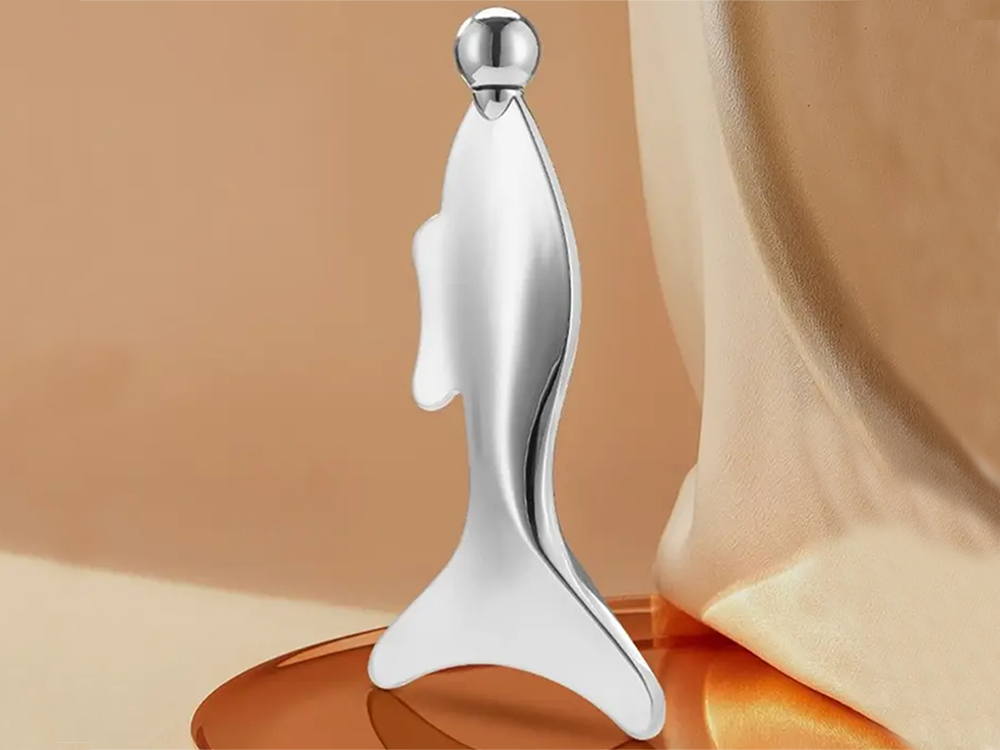 Metalinis masažuoklis plokštelė kūno kamuolys šaltas nerūdijančio plieno