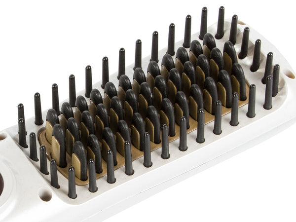 Plaukų tiesinimo šepetys 2in1 elektrinis belaidis, Baltas, Szín, Fehér