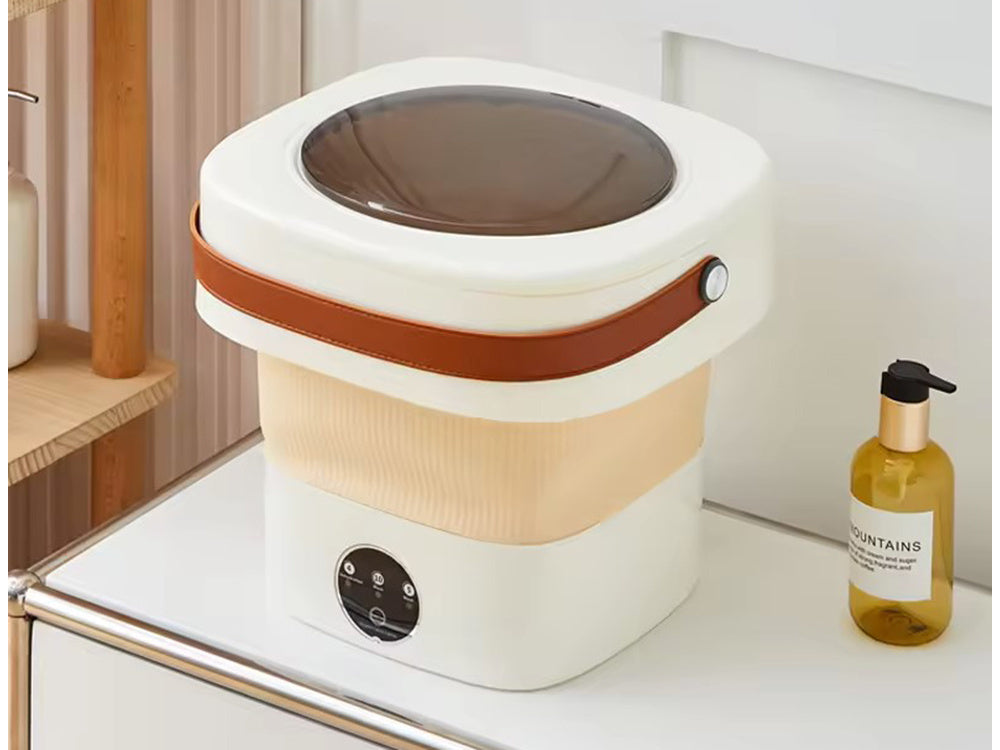 Mini nešiojama skalbimo mašina maža sulankstoma kelioninė skalbimo mašina drabužiams ir skalbiniams 11l