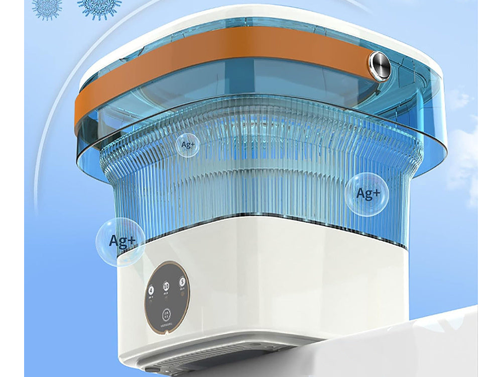 Mini nešiojama skalbimo mašina maža sulankstoma kelioninė skalbimo mašina drabužiams ir skalbiniams 11l