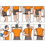 Masažo volelis nugaros skausmui gydyti besisukantis 360 kūno volelis nugaros skausmui malšinti, Mėlyna, Szín, Kék