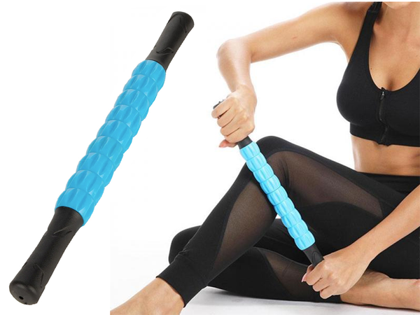 Masažo volelis nugaros skausmui gydyti besisukantis 360 kūno volelis nugaros skausmui malšinti, Mėlyna, Szín, Kék