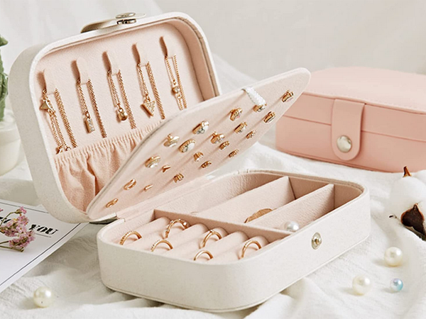 Skrynios organizatorius papuošalų dėžutė elegantiška erdvi dėžutė, Baltas, Szín, Fehér