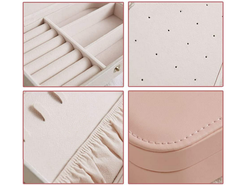 Skrynios organizatorius papuošalų dėžutė elegantiška erdvi dėžutė, Rožinė, Szín, Rózsaszín