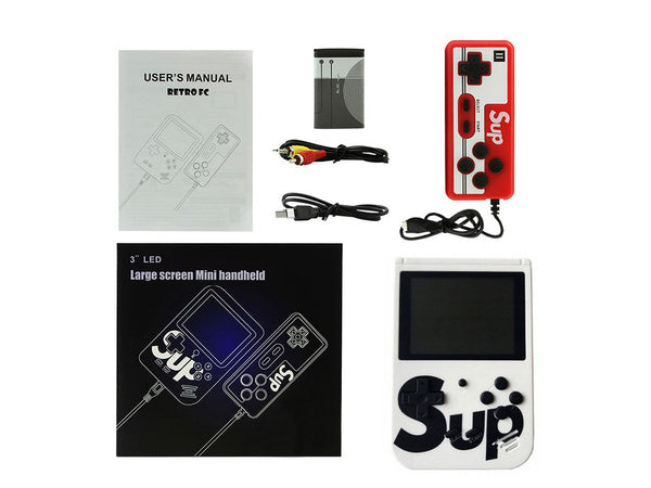 Retro mini nešiojamoji konsolė 400 žaidimų 3.0 tv žaidimų dėžutė žaidimai nuotolinio valdymo pultelis