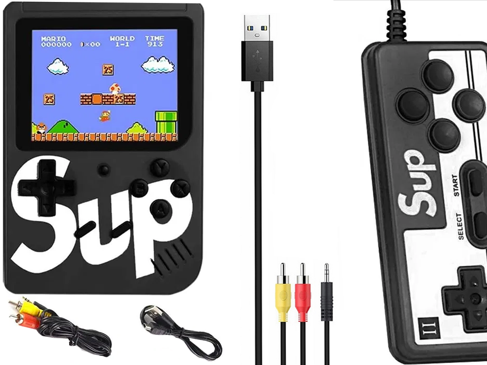 Retro mini nešiojamoji konsolė 400 žaidimų 3.0 tv žaidimų dėžutė žaidimai nuotolinio valdymo pultelis