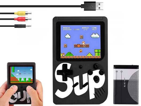 Retro mini nešiojamoji konsolė 400 žaidimų 3.0 tv žaidimų dėžutė žaidimai nuotolinio valdymo pultelis